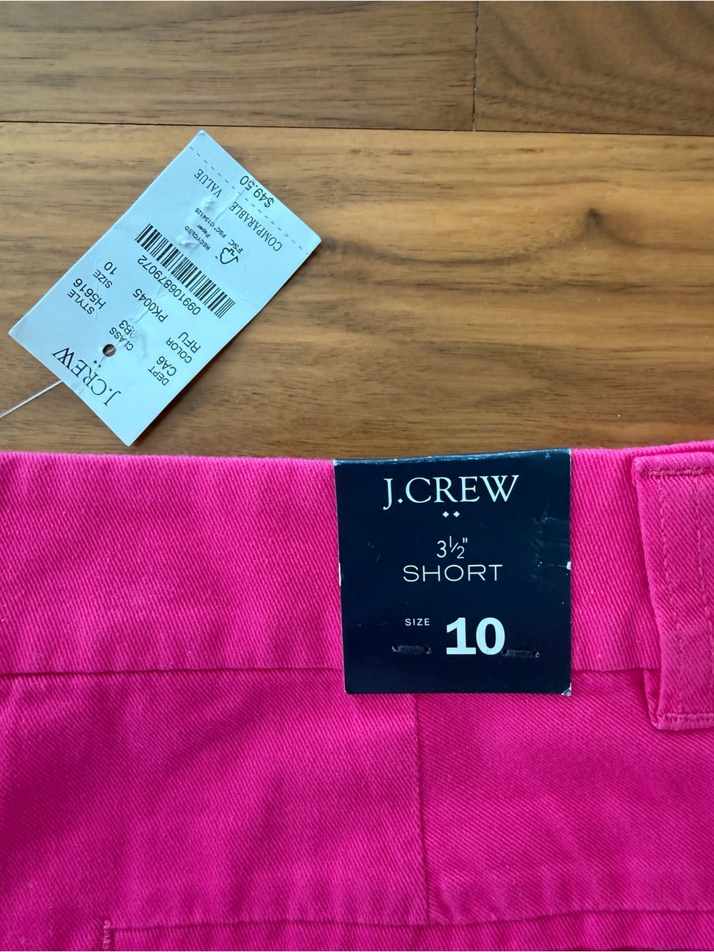 NWT J. Crew Women’s Chino Shorts 3.5” Pink Fuchsia Size 10 Tailored Preppy Chic - Picture 2 of 14